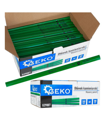 Akmeņkaļa zīmulis – kartona displeja iepakojums, 4H, 240 mm, 100 gab.