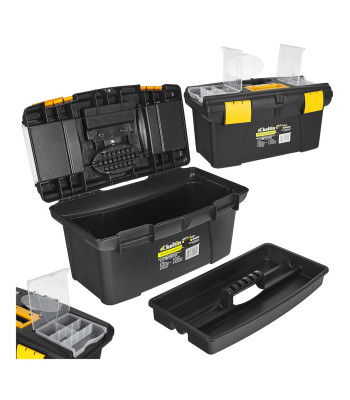 Instrumentu kaste ar plastmasas organizatoriem 19″