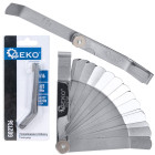 Izliekts spraugmērs ar 16 mērplāksnītēm GEKO 0.127–0.508 mm (12/120)