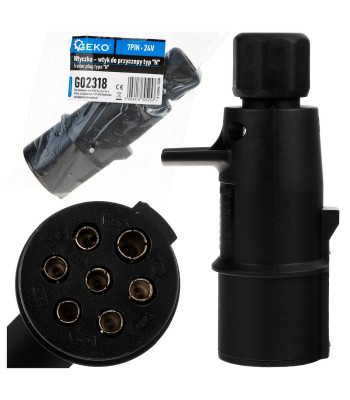 Piekabes spraudnis – N tipa, 7PIN 24V