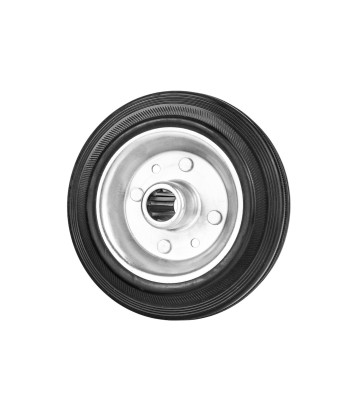 Tērauda un gumijas ritenis 160 mm 130 kg