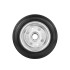 Tērauda un gumijas ritenis 160 mm 130 kg