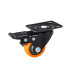 4 grozāmu ritentiņu komplekts – 2 ar bremzēm, 2 bez bremzēm, 40 mm, 40 kg