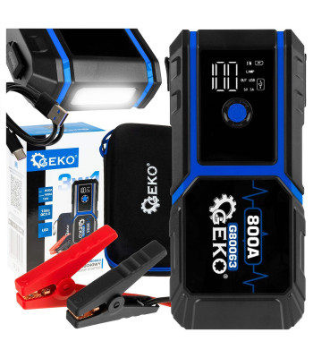 Iedarbināšanas ierīce GEKO – JUMP STARTER LED QC3.0, 10000mAh 400A 12V