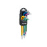 Torx atslēgu komplekts, krāsains, S2, 9 gab., T10–T50
