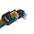 Torx atslēgu komplekts, krāsains, S2, 9 gab., T10–T50