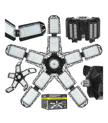 Salokāma LED griestu darbnīcas lampa E27 90W 8300LM 6500K