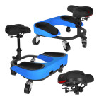 Ergonomisks sēdeklis flīzētājiem – ceļgalu balsts uz riteņiem ar augstuma regulēšanu, 390–460 mm