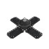Salokāma griestu LED darbnīcas lampa ar regulējamiem paneļiem E27 43W 3400 lm 6500K