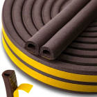 Pašlīmējoša EPDM blīve logiem un durvīm, brūna, 9x7,5 mm, 100 m, D tips