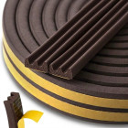 Pašlīmējoša EPDM blīve logiem un durvīm, brūna — tips E, 9x4 mm, 150 m