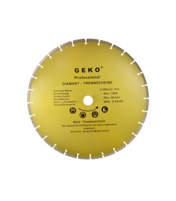 Segmentēts dimanta disks GEKO 400x8x32mm