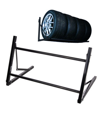 Regulējams riepu un riteņu sienas turētājs ar salocīšanas funkciju 81-120cm 100kg