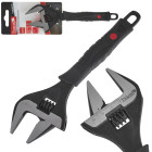 Plata zviedru tipa regulējamā uzgriežņu atslēga CrV (6/48) 8" 39 mm