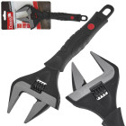 Regulējama zviedru tipa atslēga ar platām spīlēm CrV (6/36), 10″, 50 mm