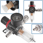 Gaisa mitruma atdalītājs ar filtru un regulatoru 1/4"