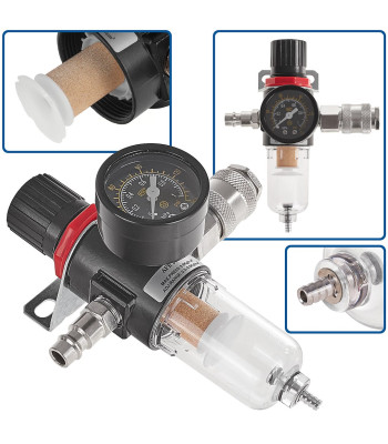 Gaisa mitruma atdalītājs ar filtru un regulatoru 1/4