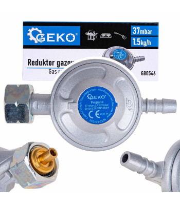 Leņķa gāzes reduktors Geko 37mbar 1,5kg/h