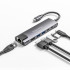 USB Type-C adapteris ar HDMI, 2x USB 3.0, 2x USB Type-C un RJ-45, KM0391.2