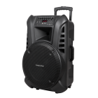 Aktīvā skaļruņu sistēma ar 2 bezvadu UHF mikrofoniem, SD, Bluetooth, FM un USB, KM 1715, 60 Watt