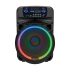 Aktīvā skaļruņu sistēma ar 2 bezvadu UHF mikrofoniem, SD, Bluetooth, FM, USB, LED, 60 Watt KM 1718
