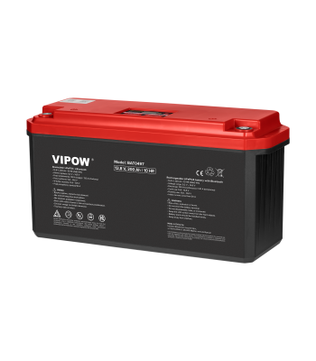 LiFePO4 Bluetooth BMS gēla akumulators, 200Ah