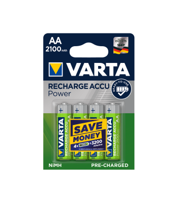 Akumulators VARTA, 4 gab./iepakojumā, AA, 2100 mAh