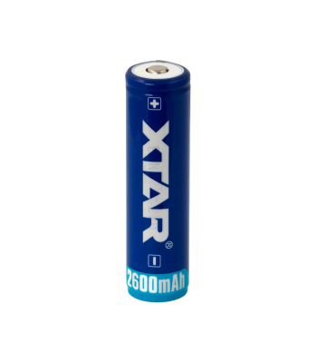 Litija jonu akumulators ar aizsardzību Li-ion 3,7V 2600mAh XTAR 18650