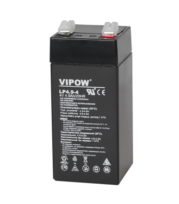Gēla akumulators Vipow – 4 V / 4,9 Ah
