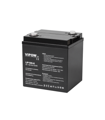 Gēla akumulators VIPOW 6V 100Ah