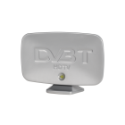 DVB-T platjoslas antena Ryniak, sudraba, 375 x 220 x 80 mm