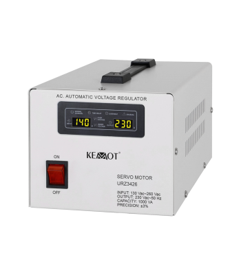 Automātiskais sprieguma stabilizators KEMOT MSER-1000, 1000 VA, servomotors
