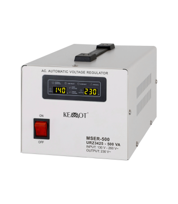 Automātiskais sprieguma stabilizators KEMOT, 500 VA, servomotors MSER-500