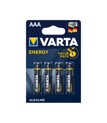 Sārma baterijas VARTA ENERGY, 4 gab. blisteriepakojumā, LR03
