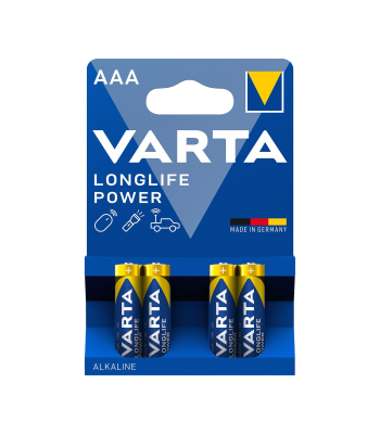 Sārma baterijas VARTA LONGLIFE, 4 gab./bl., LR03