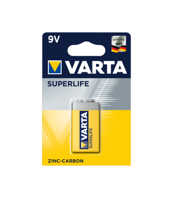 VARTA SUPERLIFE baterija, 1 gab./bl., 9V