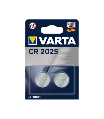 Baterijas VARTA, 2 gab./bl., CR2025