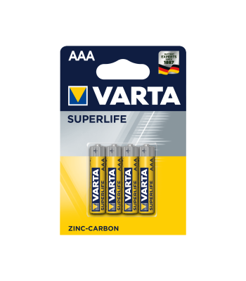 Baterijas VARTA SUPERLIFE, 4 gab./bl., R03 AAA