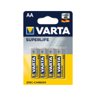 Cinka–oglekļa baterijas VARTA Superlife Heavy Duty, 4 gab. iepakojumā — R6 LR06, AA