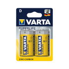 VARTA SUPERLIFE baterijas, 2 gab./iep., R20, D