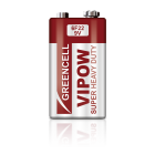 Cinka-oglekļa baterija VIPOW 6F22 9V