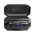Bezvadu ausīs ievietojamas austiņas ar power bank, melnas, Kruger&Matz M6