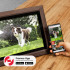 Digitālais foto rāmis Kruger&Matz FRAMEO Wi-Fi, koka rāmis 15,6"