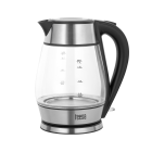 Elektriskā tējkanna TEESA, stikla un nerūsējošā tērauda, melna — TSA1512B, 2200 W, 1,7 l