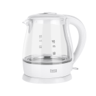 Elektriskā stikla tējkanna TEESA, balta, 1630 W, 1 L, TSA1030