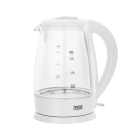 Elektriskā stikla tējkanna TEESA, balta, 2200 W, 1,7 L, TSA1511W