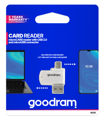 MicroSD OTG karšu lasītājs Goodram