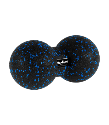 Dubultā masāžas bumbiņa REBEL ACTIVE, melni zila, EPP, 12 cm