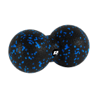 Divkāršā masāžas bumba Duoball, melnzila, EPP, Rebel Active, 8 cm