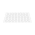 Divpusējas pašlīmējošas apaļas uzlīmes REBEL, caurspīdīgas, 10 mm